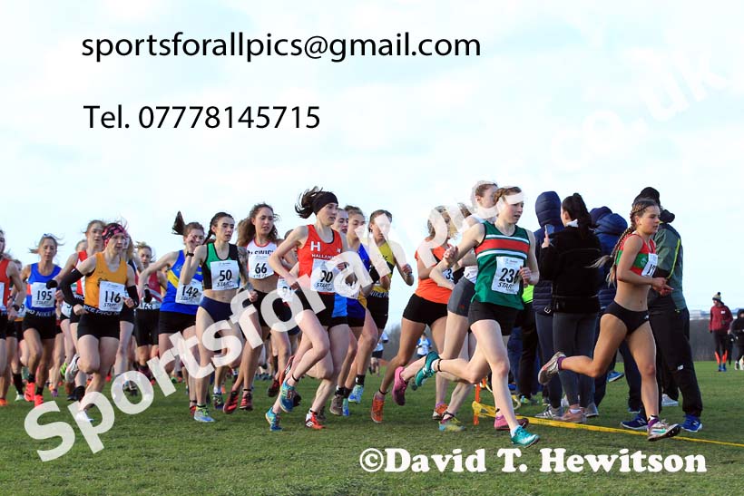 Senior womens 2022 Northern Cross Country Champs., Pontefract. Photo: David T. Hewitson/Sports for All Pics
